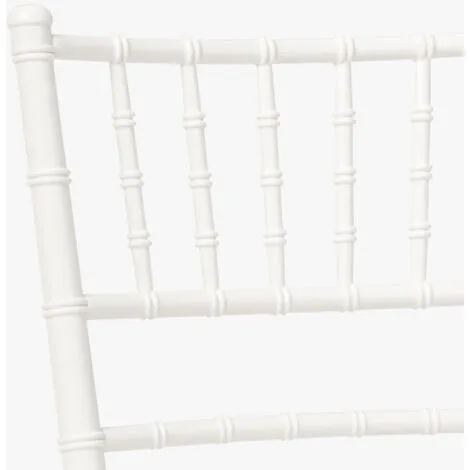 Lot de 4 chaises chiavari blanches Design Classique pour la Restauration Vintage