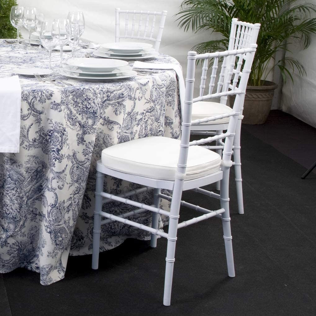 Lot de 4 chaises chiavari blanches Design Classique pour la Restauration Vintage