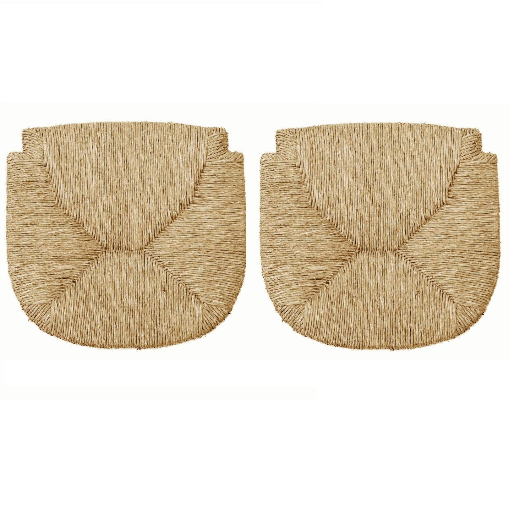 C2000 Set 2 pcs Siège remplacement paille naturelle pour chaise Marocca 35x41cm