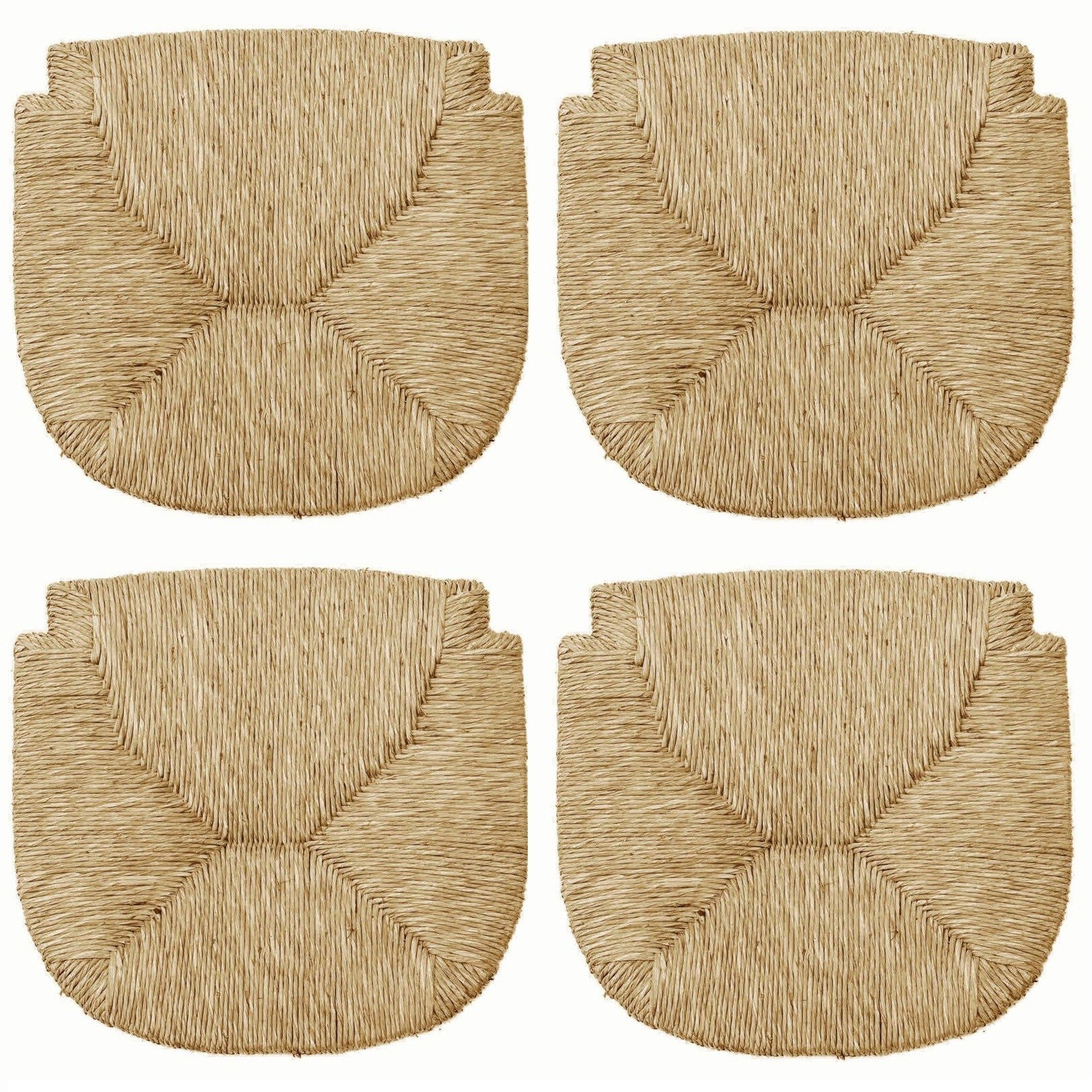 C2000 Set 4 pcs Siège remplacement paille naturelle pour chaise Marocca 35x41cm