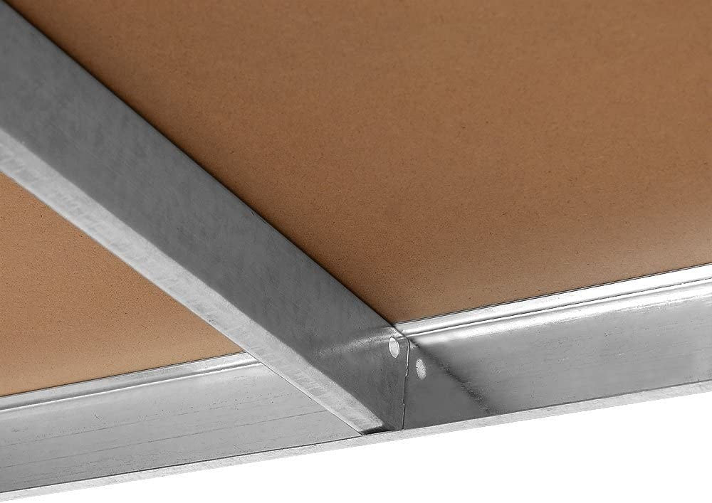 Lot de 2 Etagères Grande Capacité 875Kg 5 Etagères Modulaires MDF H180xL90xP40cm