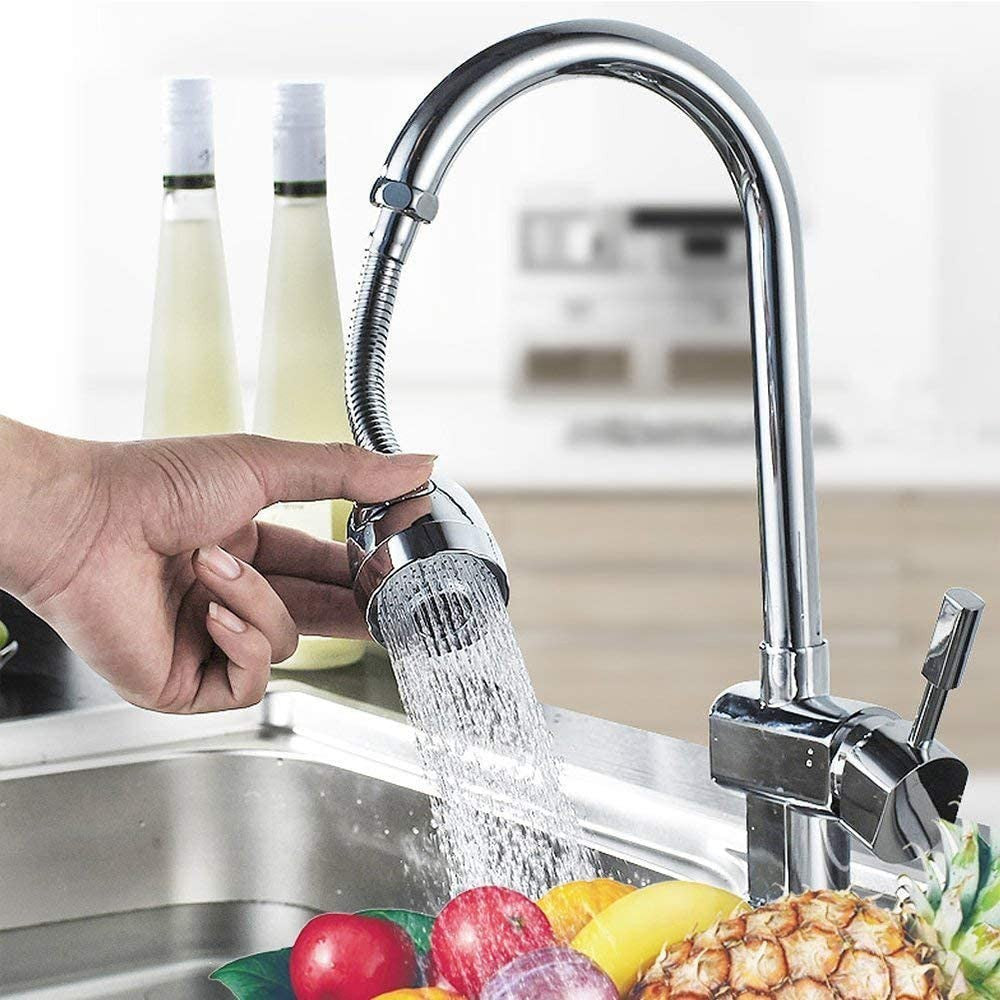 Kit de bec de robinet flexible de cuisine 2pcs bec pivotant à 360 °