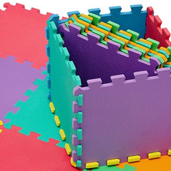 CIGIOKI Puzzle Modulaire Coloré Tapis de Jeu 30 Pièces 30X30 cm Mousse EVA