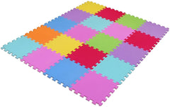 CIGIOKI Puzzle Modulaire Coloré Tapis de Jeu 30 Pièces 30X30 cm Mousse EVA