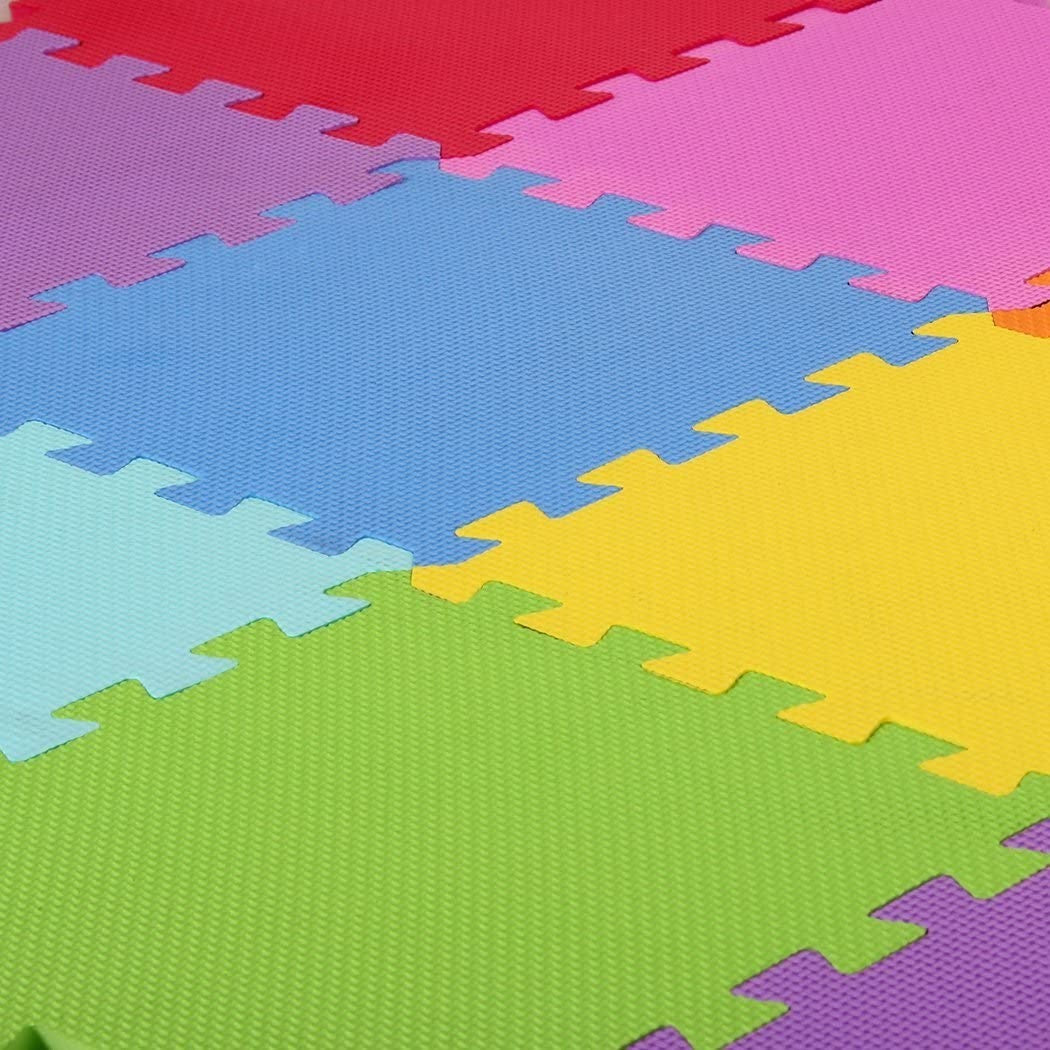 CIGIOKI Puzzle Modulaire Coloré Tapis de Jeu 30 Pièces 30X30 cm Mousse EVA