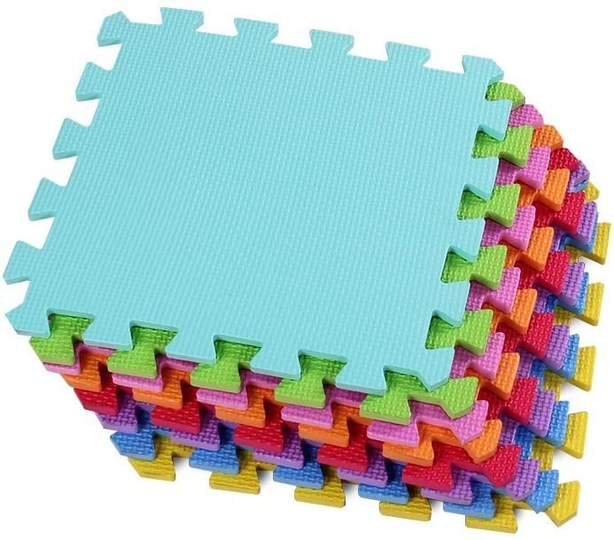CIGIOKI tapis de jeu de puzzle coloré modulaire 50 pcs 30X30 cm mousse eva