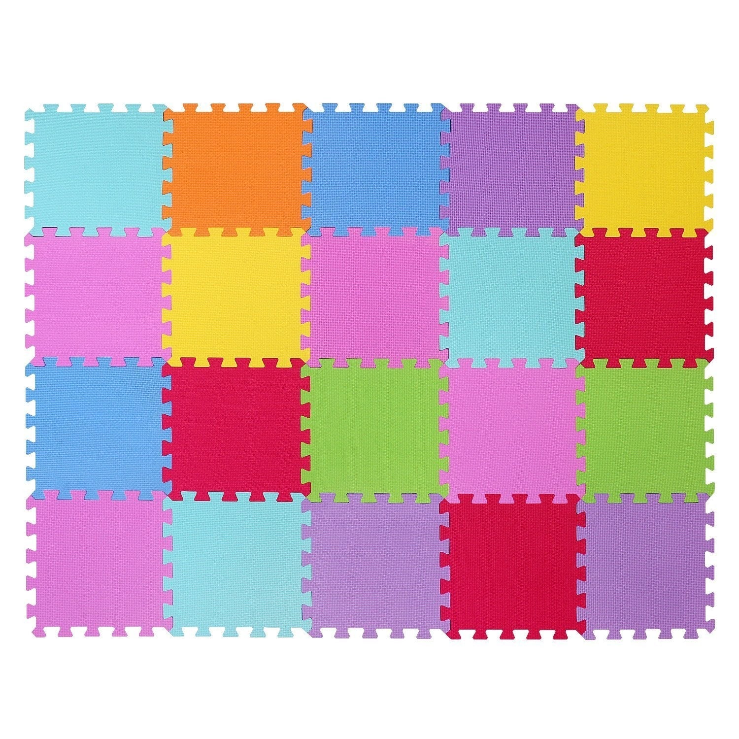 CIGIOKI tapis de jeu de puzzle coloré modulaire 50 pcs 30X30 cm mousse eva