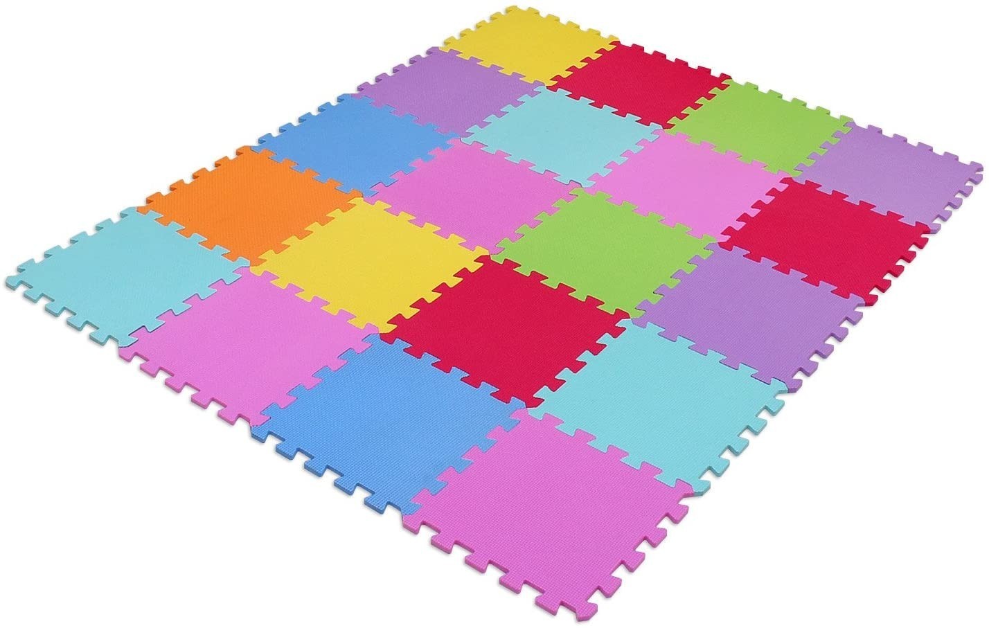 CIGIOKI tapis de jeu de puzzle coloré modulaire 50 pcs 30X30 cm mousse eva