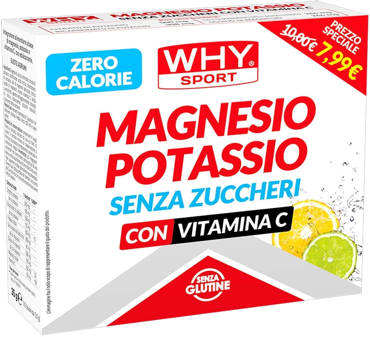 Complément Alimentaire Magnésium et Potassium Sans Sucre WHYNATURE 10 Enveloppes