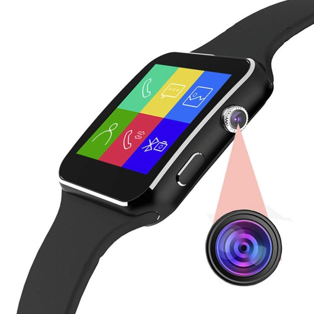 Smartwatch écran rectangulaire 000101 Notifications caméra de montre fitness APP