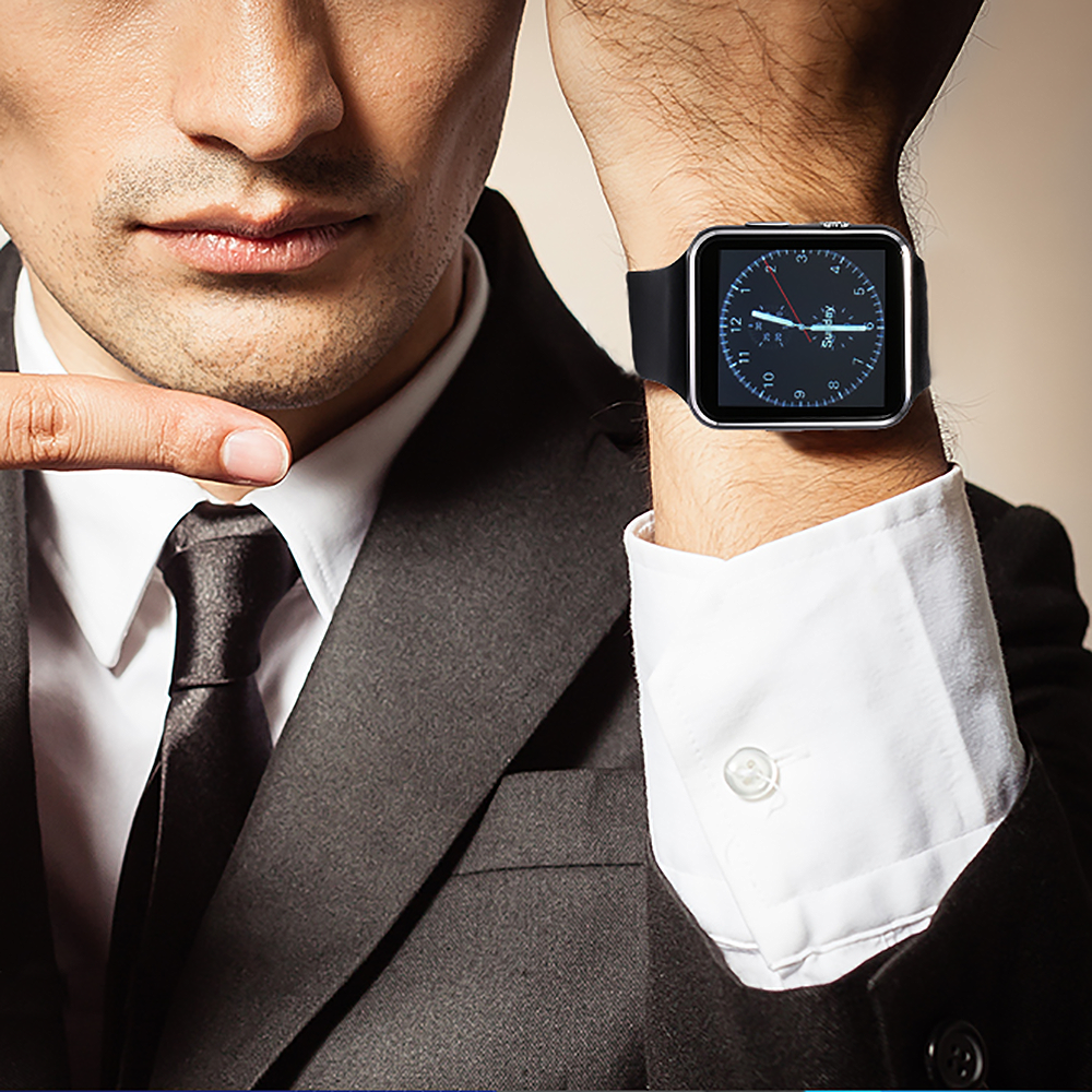 Smartwatch écran rectangulaire 000101 Notifications caméra de montre fitness APP
