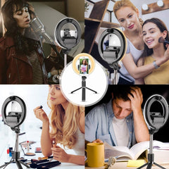 Selfie Stick Ring Light Led Ring 5" Trípode Plegable con Control Remoto 07