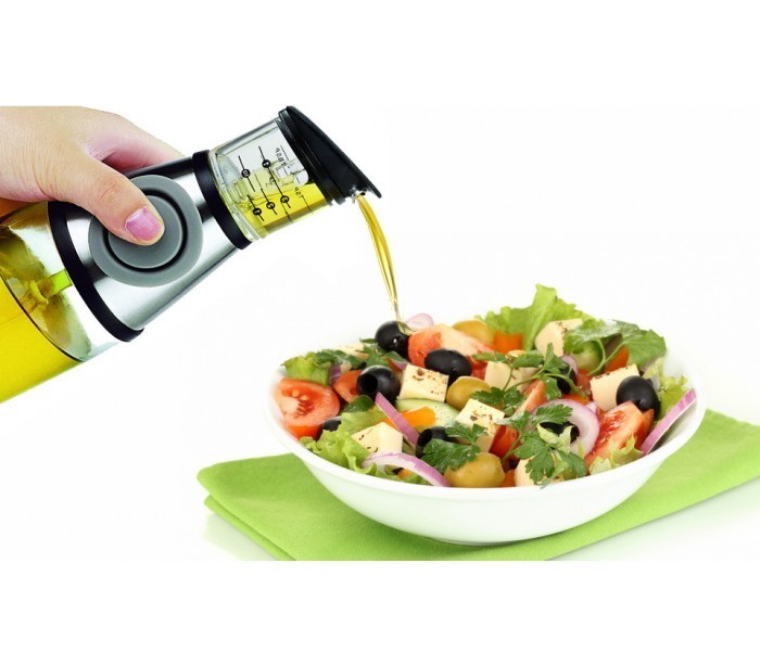 Distributeur - burette Huile et Vinaigre 500 ml larmier de pression