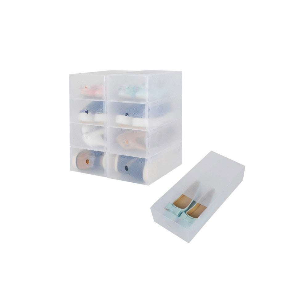 10 pièces organisateur de boîte de rangement transparent pour économiser espace
