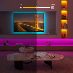 Bande lumineuse TV LED USB RVB avec télécommande pour rétroéclairage