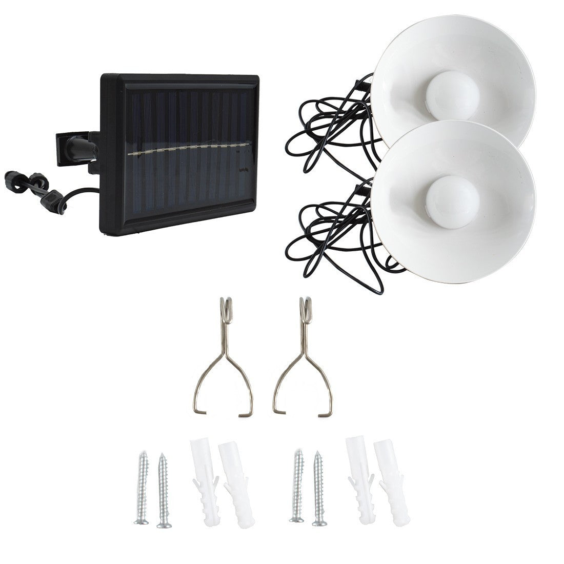 Lampes à suspension solaires intérieures et extérieures à panneaux solaires