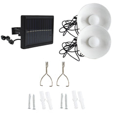 Lampes à suspension solaires intérieures et extérieures à panneaux solaires