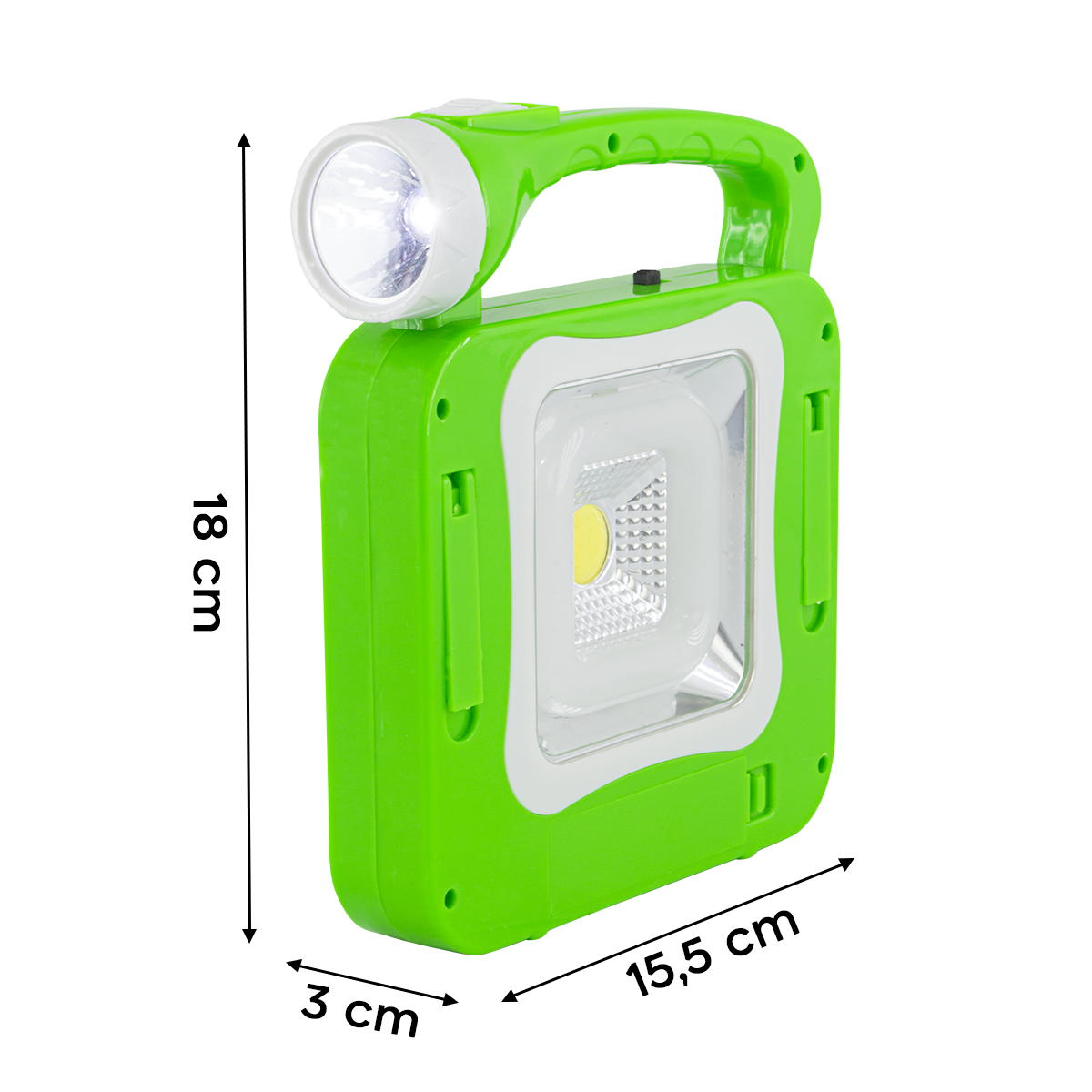 Lampe de secours portable avec panneau solaire et ampoule LED câble USB