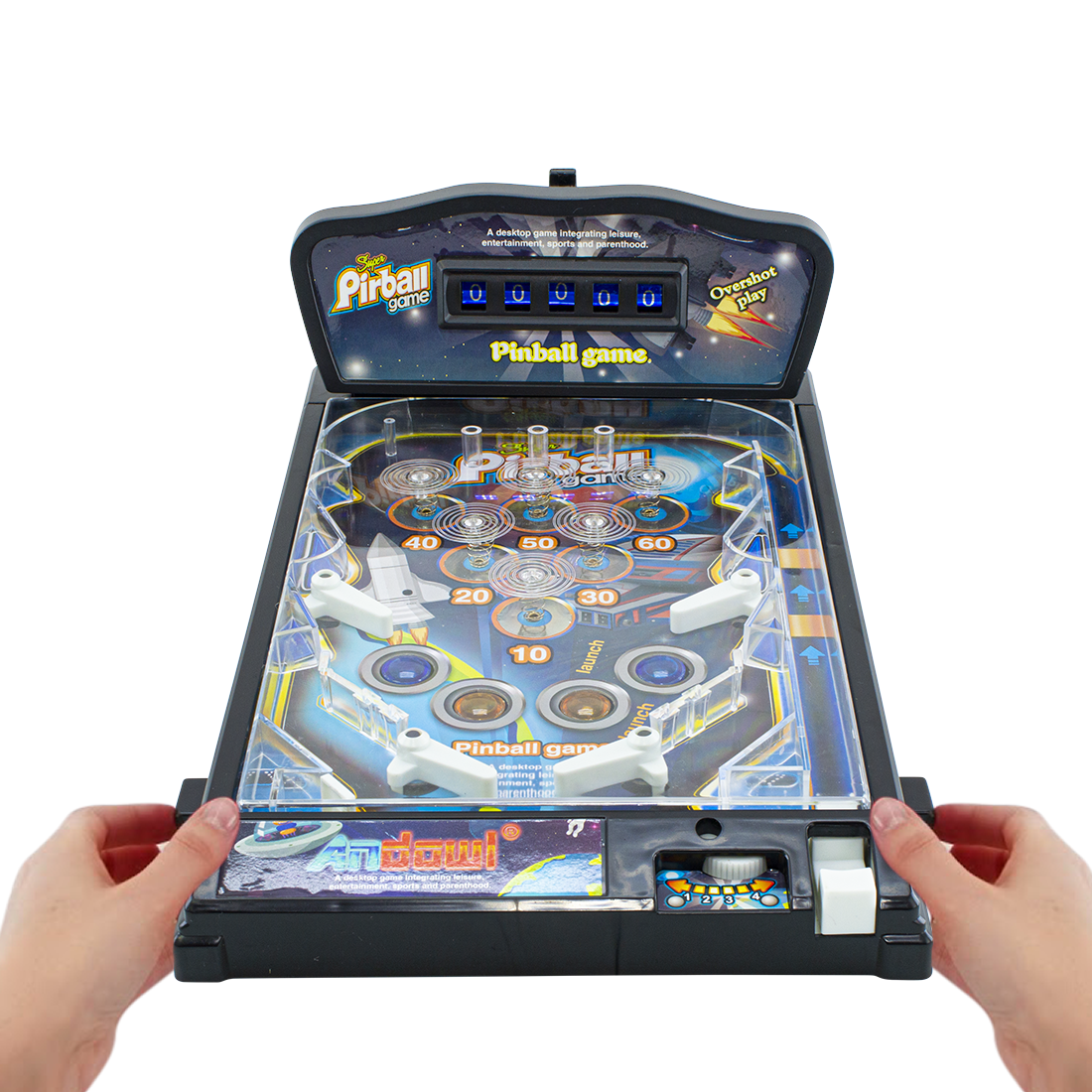 Jeu de flipper électronique avec lumières et effets sonores