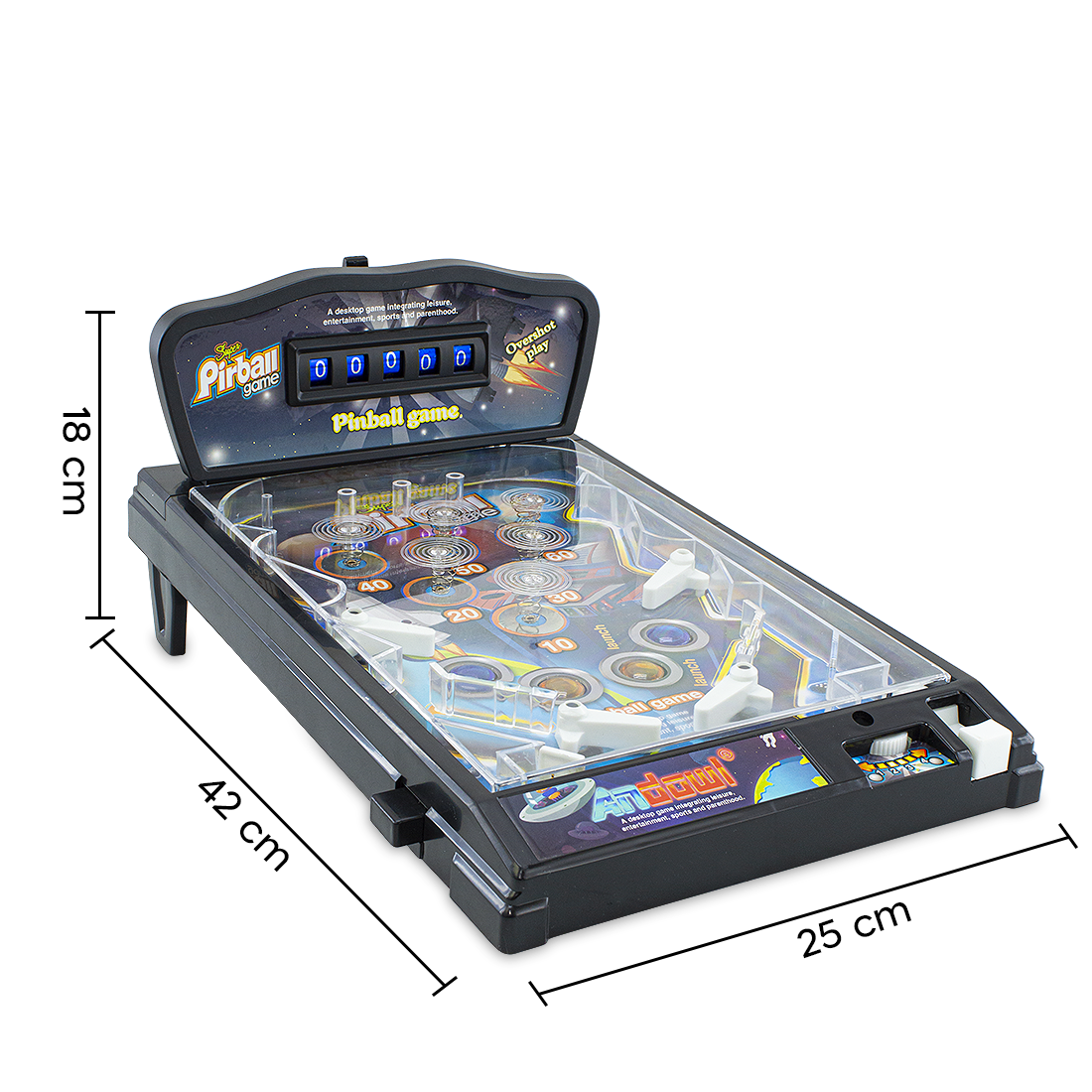 Jeu de flipper électronique avec lumières et effets sonores
