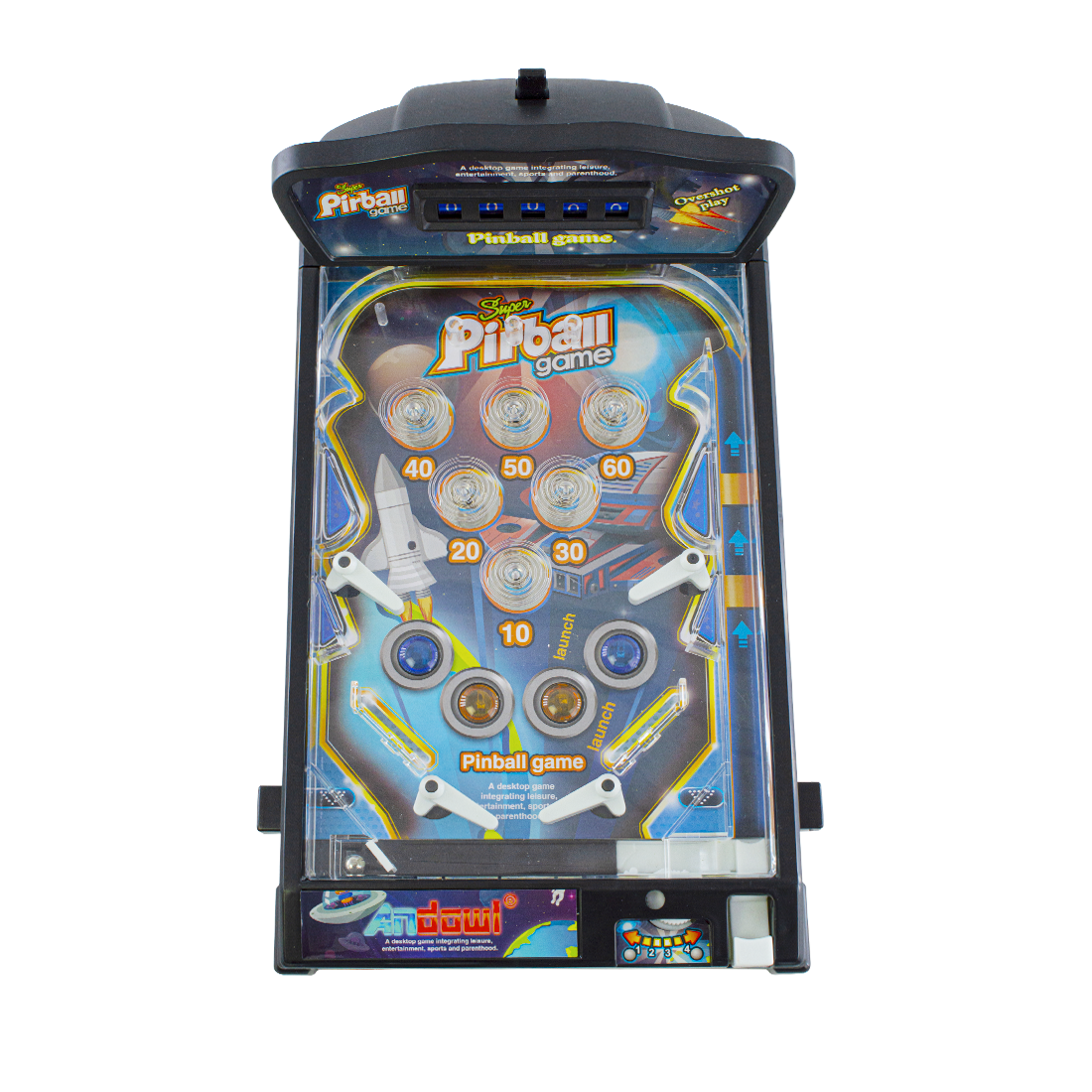 Jeu de flipper électronique avec lumières et effets sonores