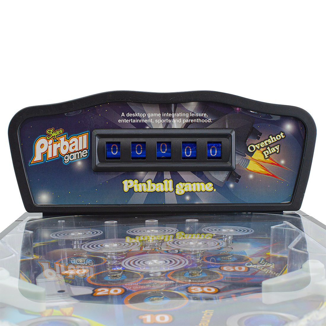 Jeu de flipper électronique avec lumières et effets sonores