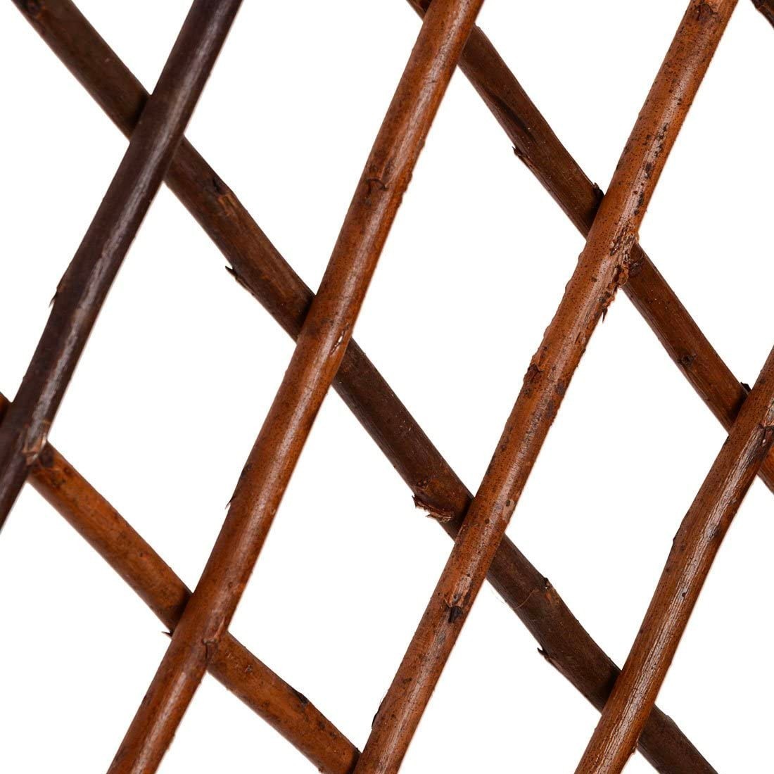 Clôture en bois extensible de 35 a 250 cm treillis décoratif pour plantes