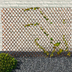 Clôture en bois extensible de 35 a 250 cm treillis décoratif pour plantes