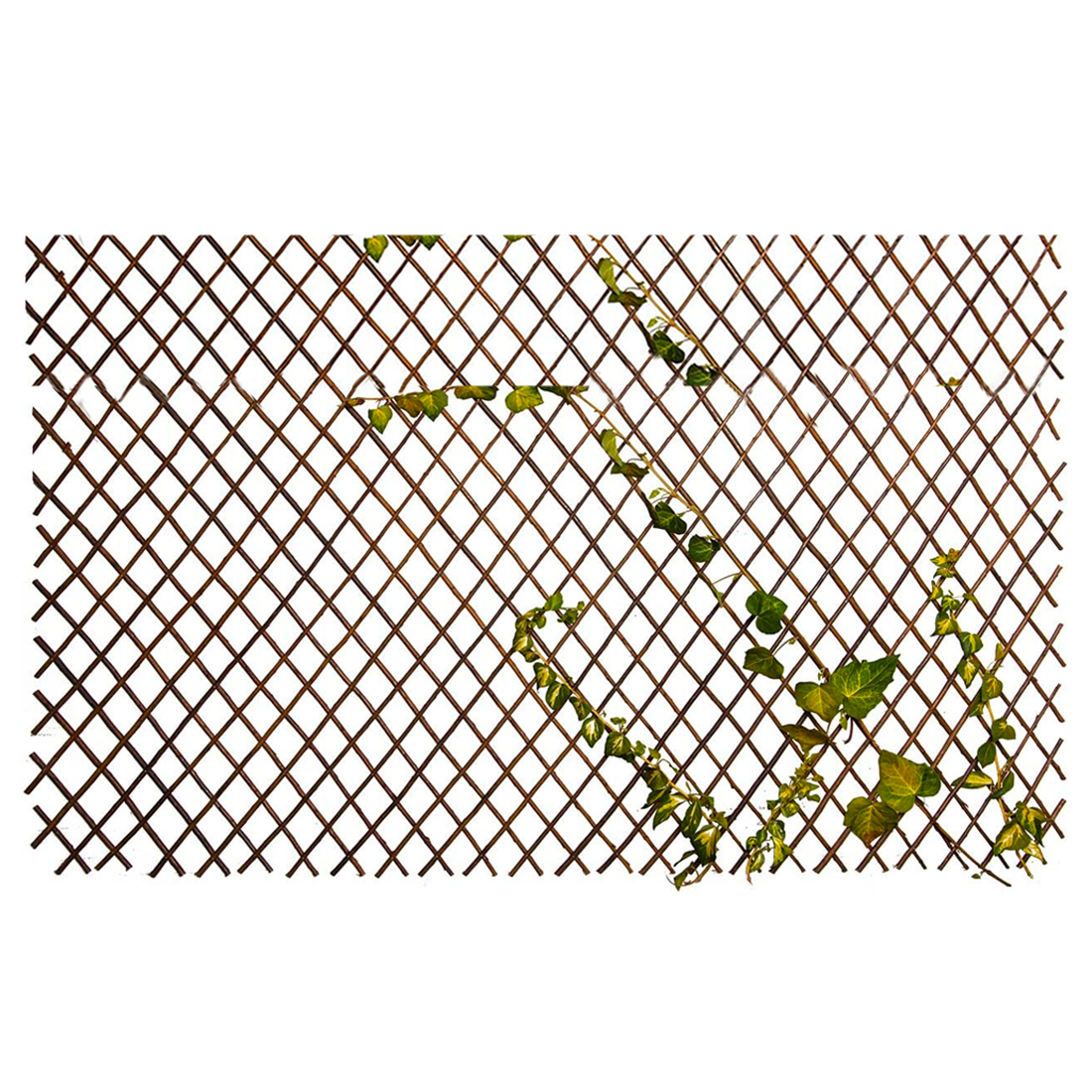 Clôture en bois extensible de 35 a 250 cm treillis décoratif pour plantes