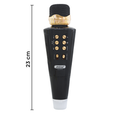 Q-2711 Microphone de karaoké sans fil Bluetooth et haut-parleur de musique USB
