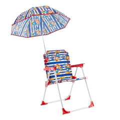 Chaise pliante pour enfants avec parapluie EnricoCoveri 34x36x52cm transportable