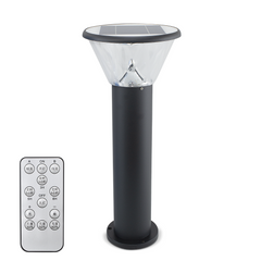 Lampadaire extérieur LED avec panneau solaire 25x60cm 3 mod d'éclairage