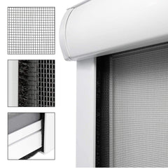 Moustiquaire enroulable rétractable pour fenêtre et balcon 100X170cm Bricolage