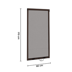 Moustiquaire Enroulable Rétractable pour Fenêtre et Balcon 80X170cm Bricolage
