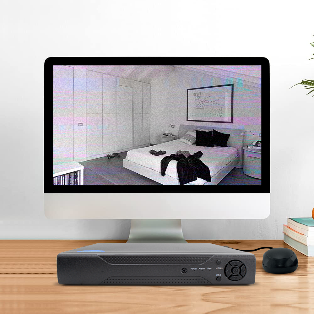 Enregistreur vidéo H.264 4 canaux DVR NVR CVI TVI HVR AHD avec application