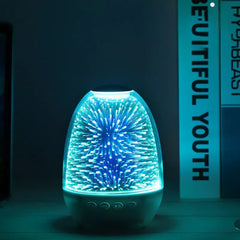 Lampe tactile portable avec haut-parleur pour musique et effets lumineux
