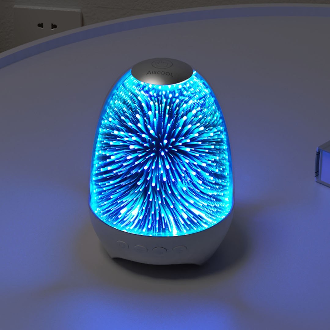 Lampe tactile portable avec haut-parleur pour musique et effets lumineux
