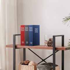 Coffre-fort en forme de livre 24x5,5x15,5 cm coffre-fort avec clés