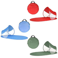 273747 Abri de plage pop up imperméable et protection UV 139 x 66 x 58 cm