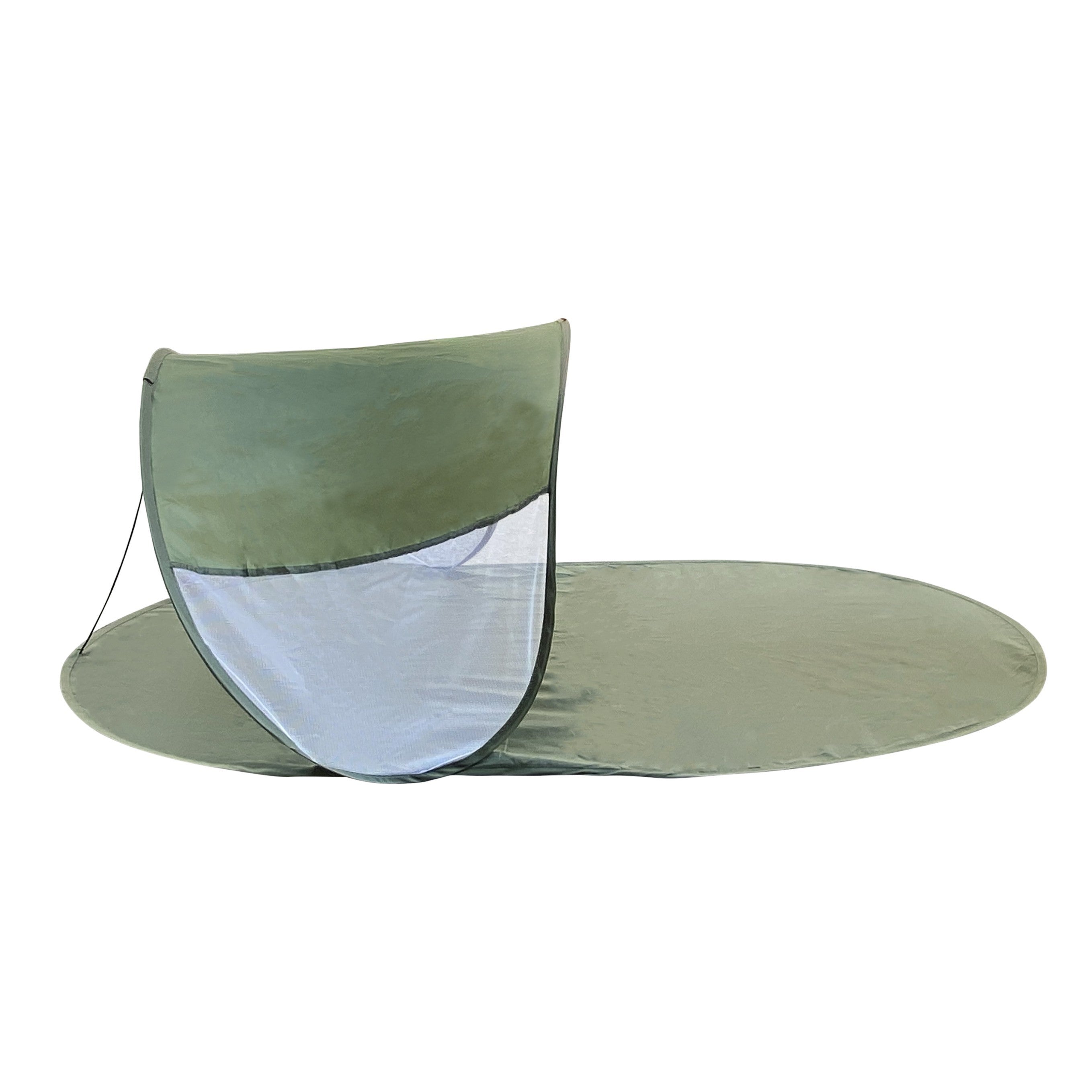 273747 Abri de plage pop up imperméable et protection UV 139 x 66 x 58 cm