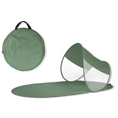 273747 Abri de plage pop up imperméable et protection UV 139 x 66 x 58 cm