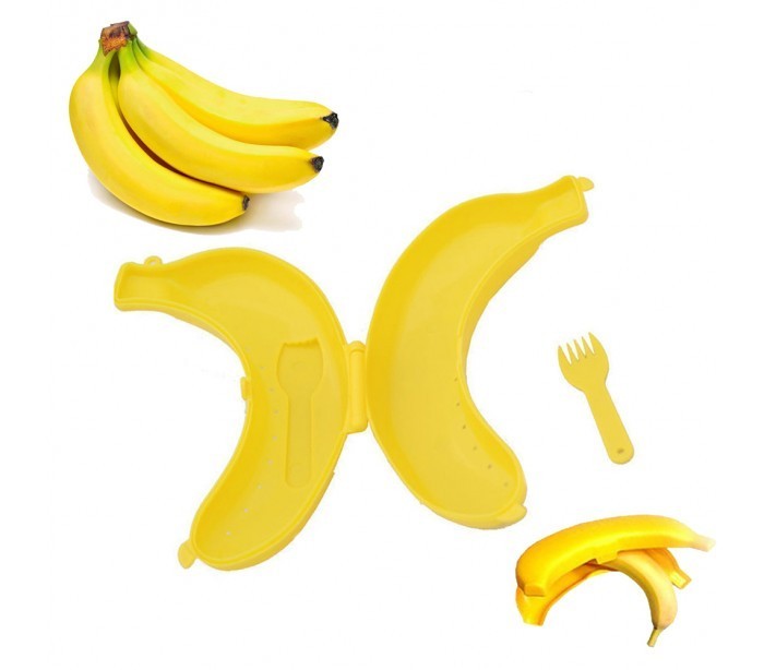 Support Banane et sa fourchette - Récipient