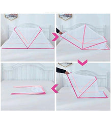 103363 Moustiquaire pour lit nylon filet hexagonal pliable Taille S 190x100cm