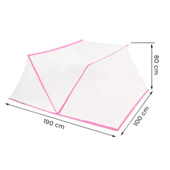103363 Moustiquaire pour lit nylon filet hexagonal pliable Taille S 190x100cm
