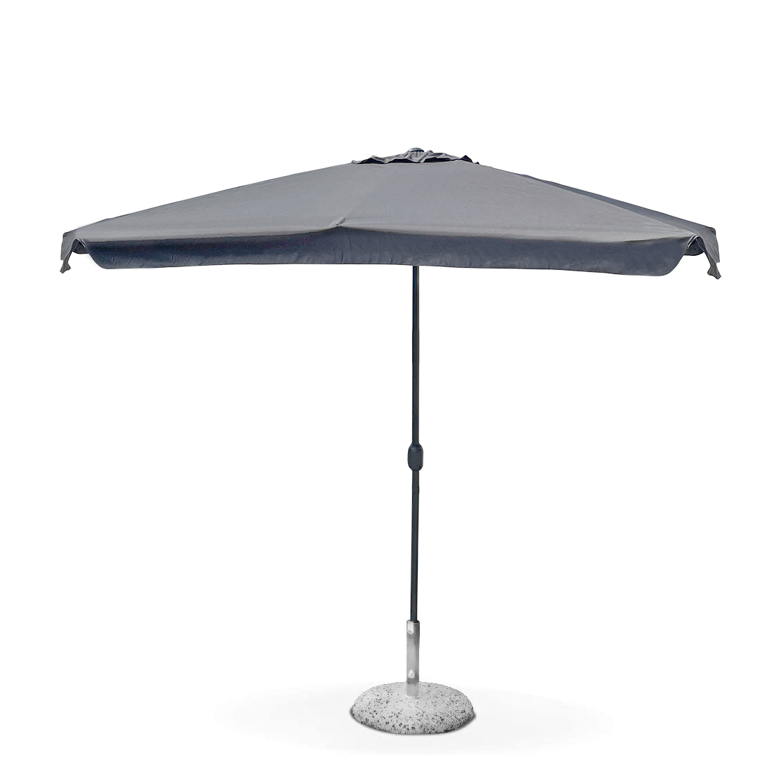 Parasol rond SOLARA poteau central et 6 baleines 2,7 m Salon de Jardin