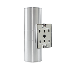 Applique murale LED 870205 Lampe d'extérieur au design moderne aluminium argenté