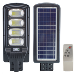 Lampadaire 095002 charge solaire 200W avec détecteur mouvement et télécommande