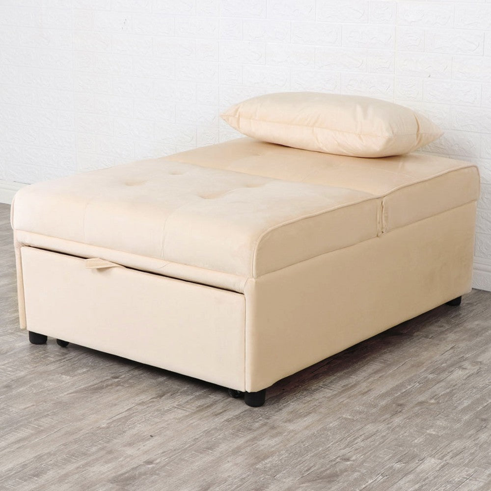 Fauteuil lit simple avec coussin de canapé extensible peu encombrant COOKIE