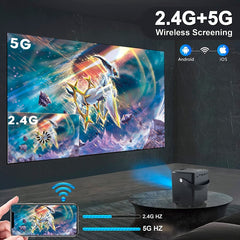 321345 Mini projecteur Ultra 4K Écran 27" Projecteur vidéo portable WI-FI