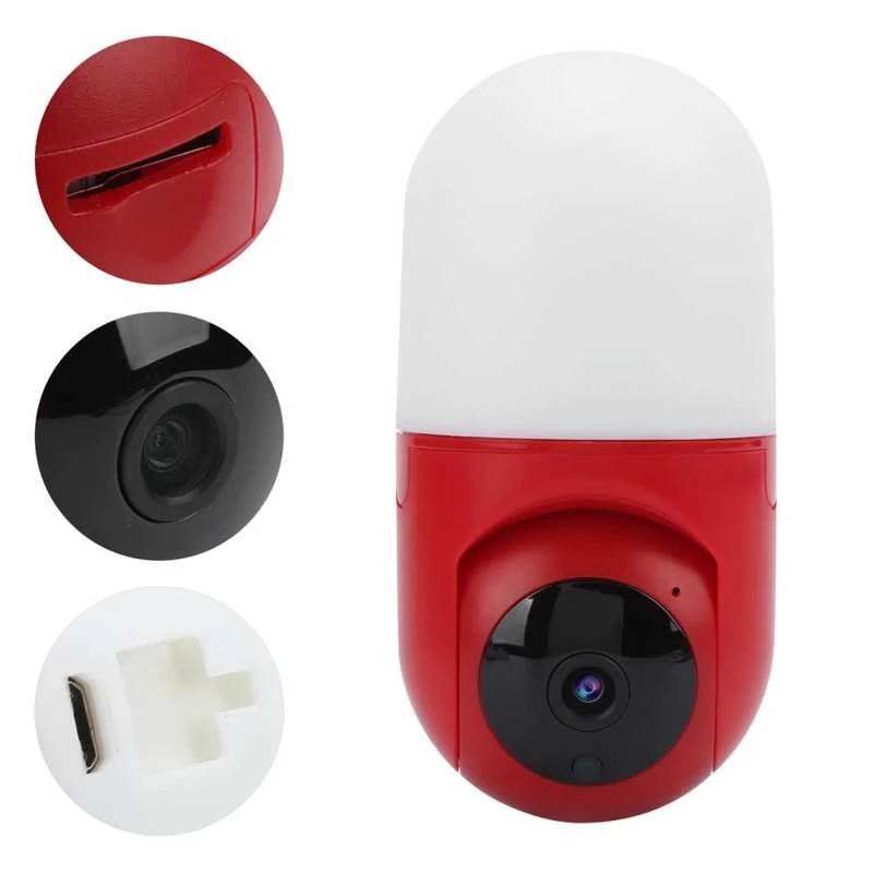Q-S036 Caméra de sécurité sans fil Full HD Rotation à 360° Vision nocturne
